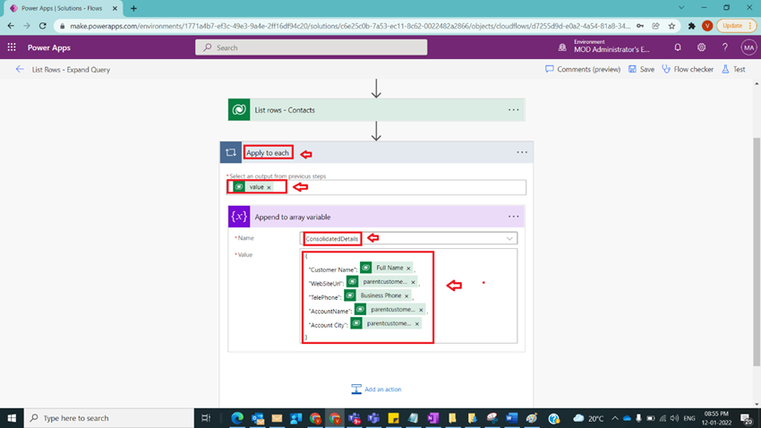 List Rows Based on Expand Query in Power Automate